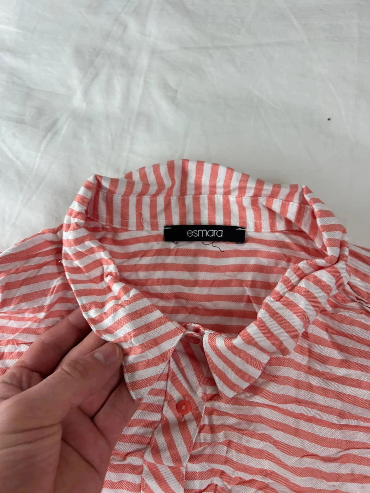 Blusa de rayas rosa y blanco esmara – photo 6